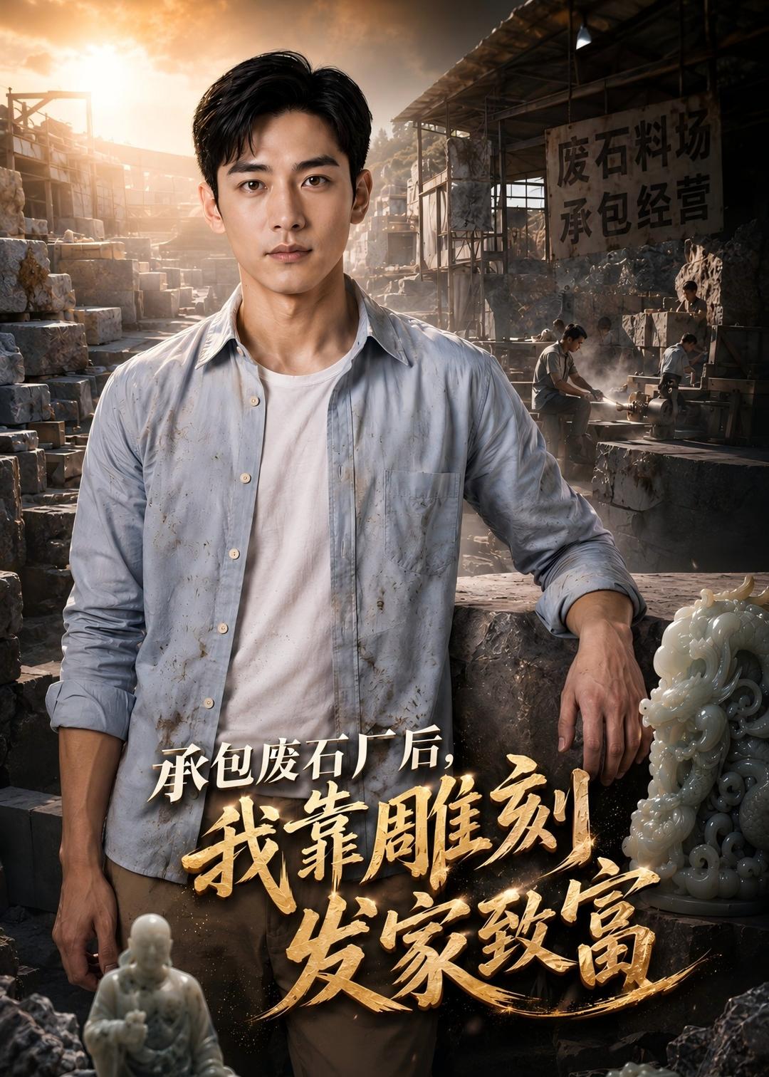 承包废石厂后,我靠雕刻发家致富